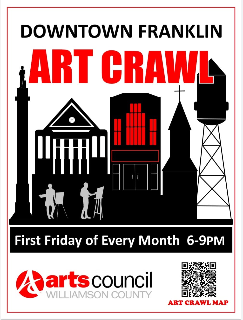 Downtown Franklin Art Crawl – Every First Friday! splash image